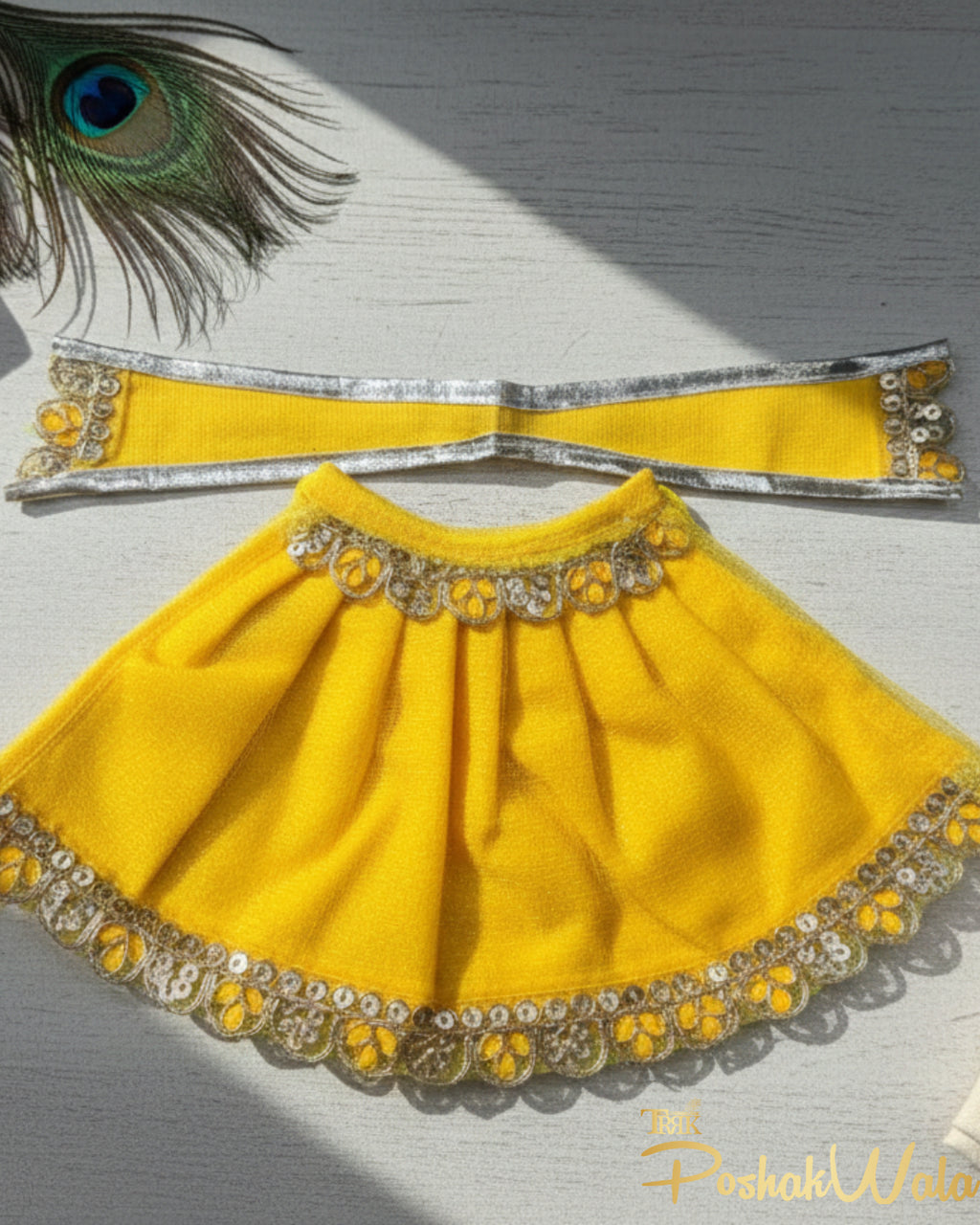 Golden Surya Lehenga Patka for Mata Rani