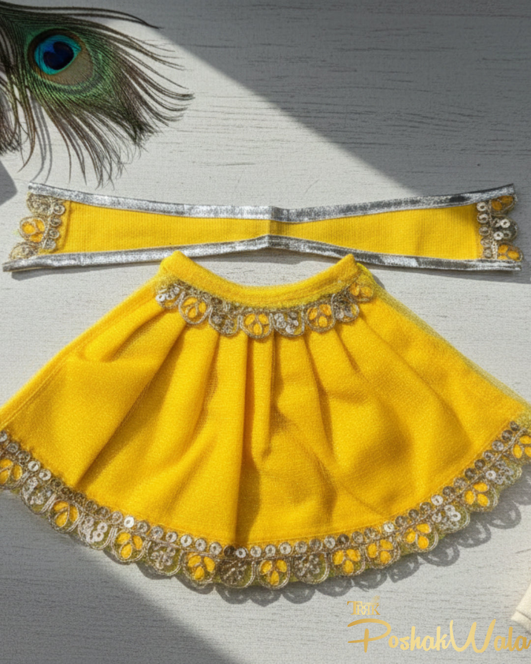 Golden Surya Lehenga Patka for Mata Rani