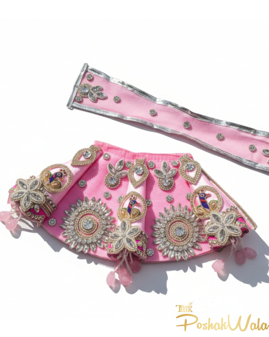 Gulabi Mor Rajwadi Poshak