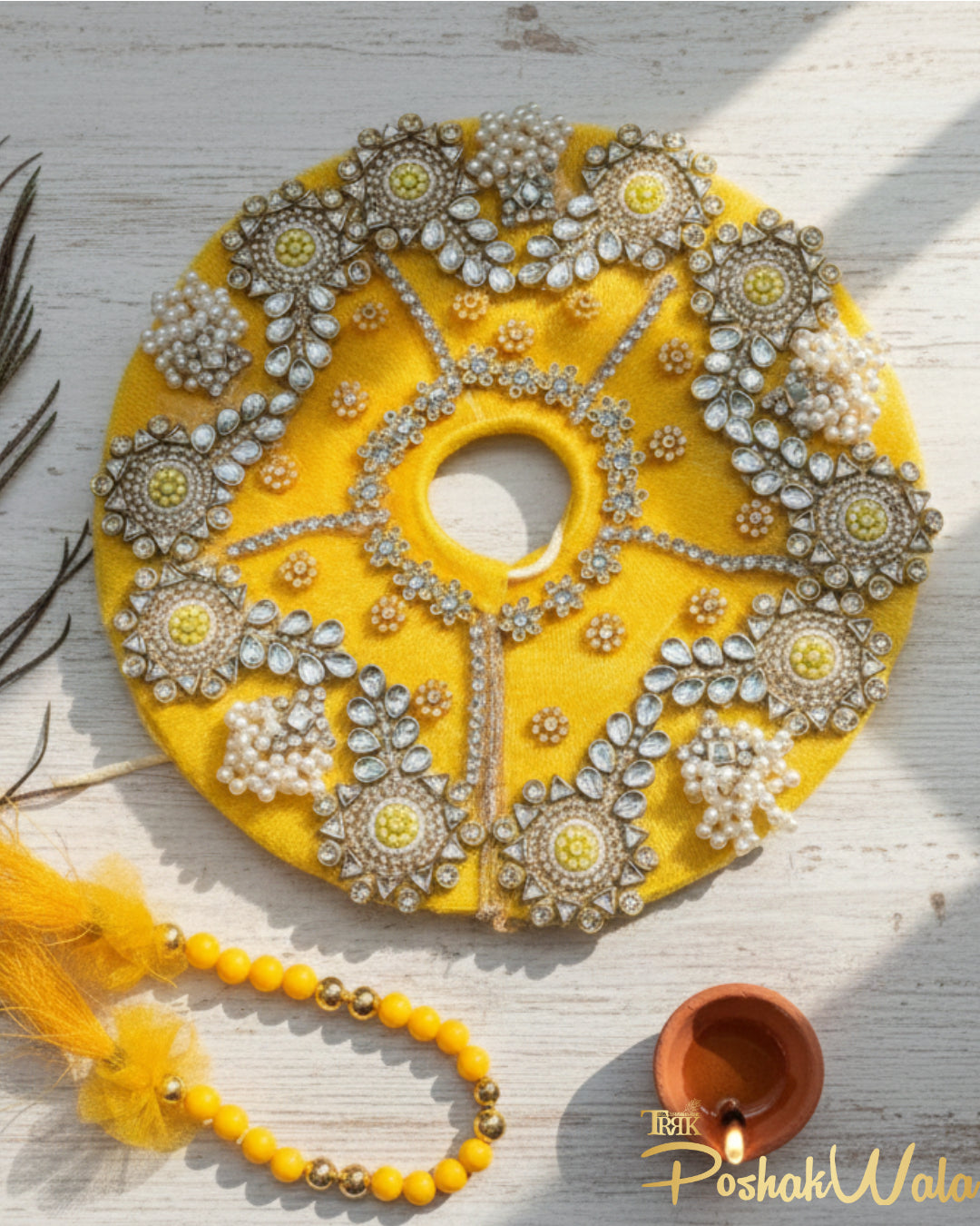 Swarna Vasant Shringar Yellow Laddu Gopal Poshak