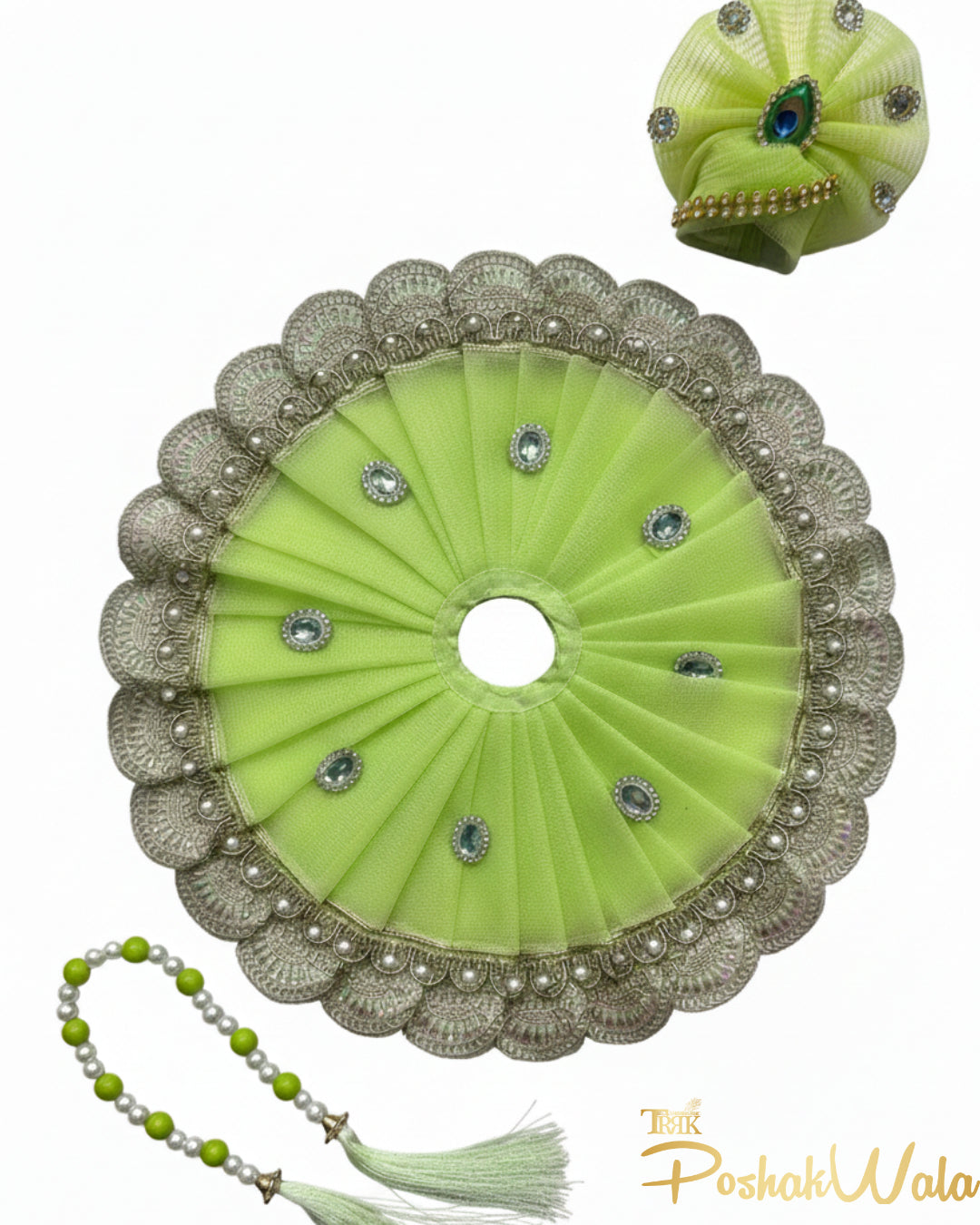 Vasant Shringar Green Laddu Gopal Poshak